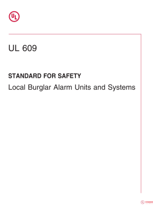 UL 609 PDF UL 609 PDF